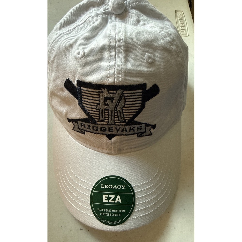 Legacy EZA Salem Virginia Ridgeyaks Adjustable Hat White New